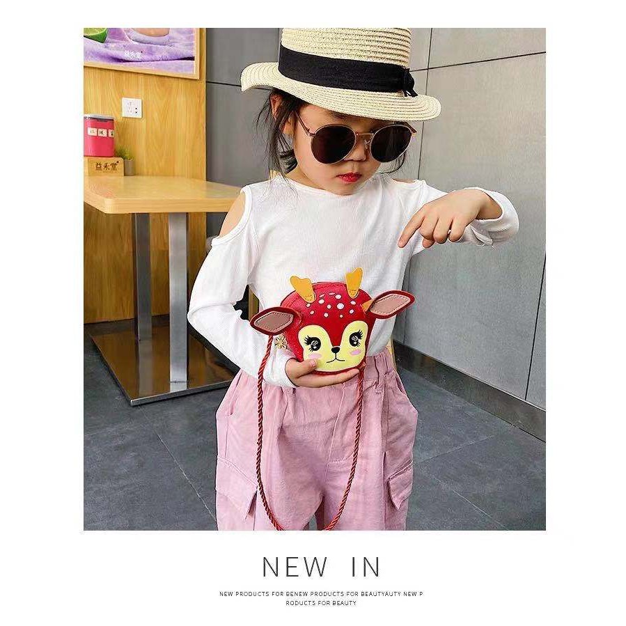 Rowling (Tas-202)Tas Mini Karakter Kartun RUSA Anak-Anak Import