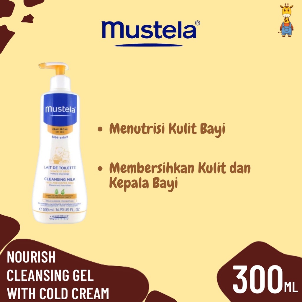 Mustela Nourish Cleansing Gel With Cold Cream 300ml