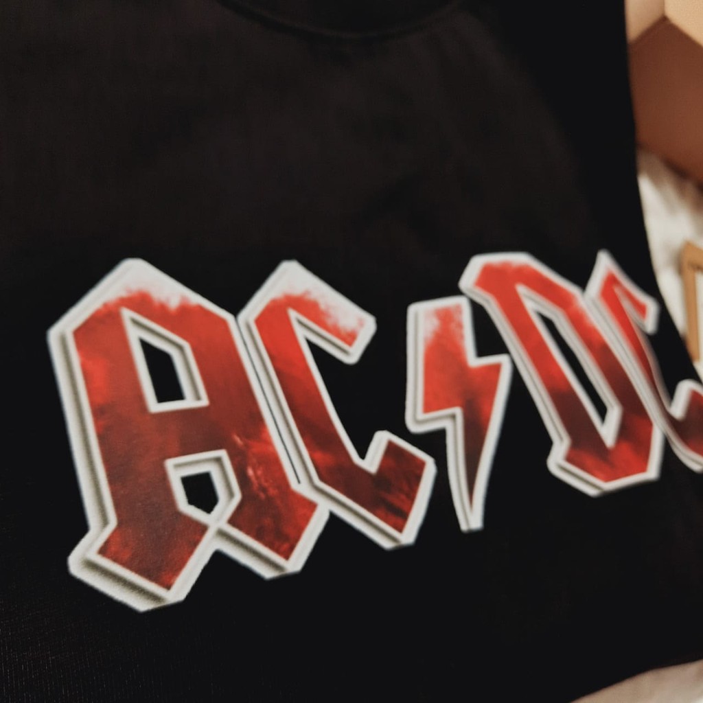 Tshitrallday Kaos Premium Unisex Pria &amp; Wanita bisa Oversize 100% Cotton Combed GRAPHIC ACDC