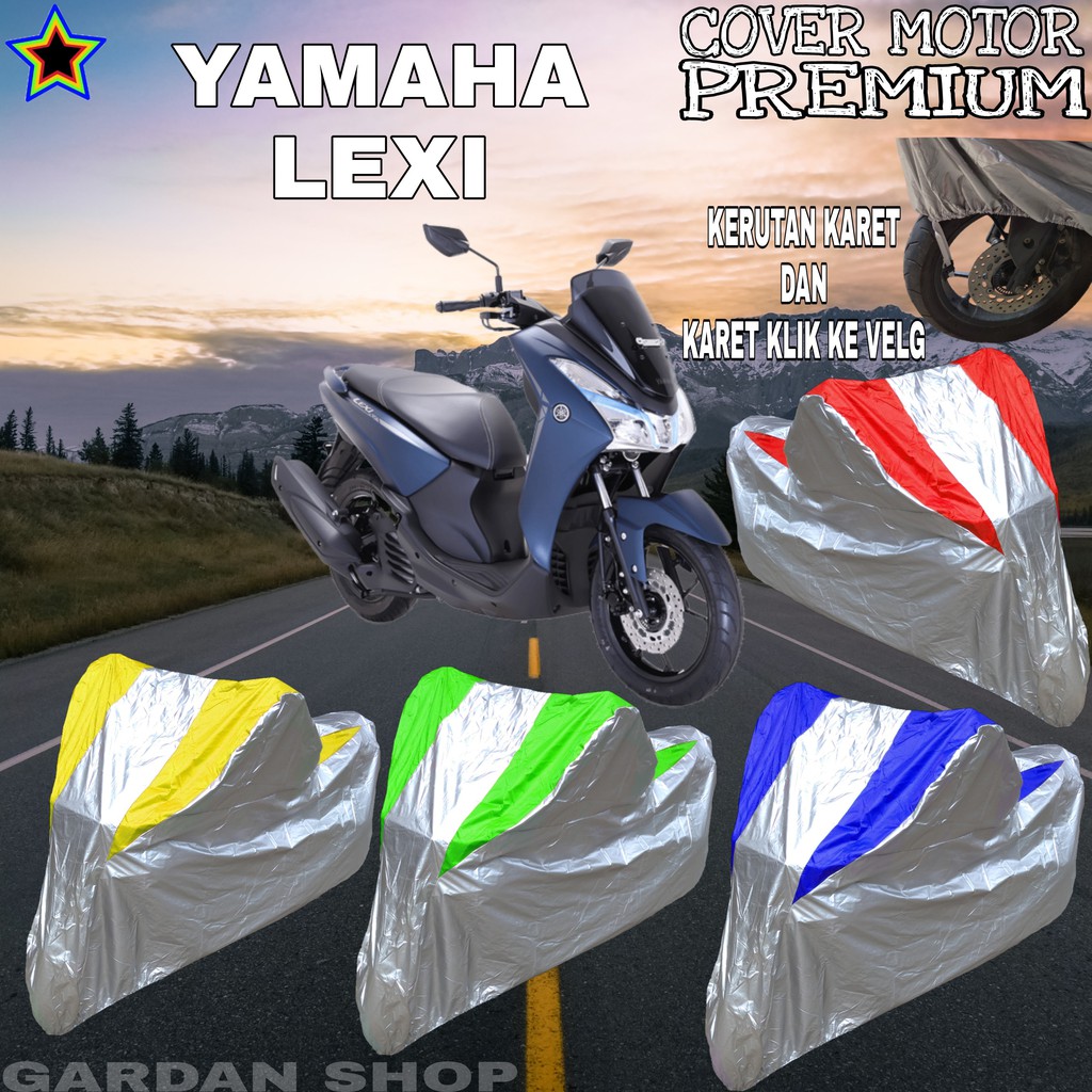 Sarung Motor YAMAHA LEXI Silver KOMBINASI Body Cover Yamaha PREMIUM