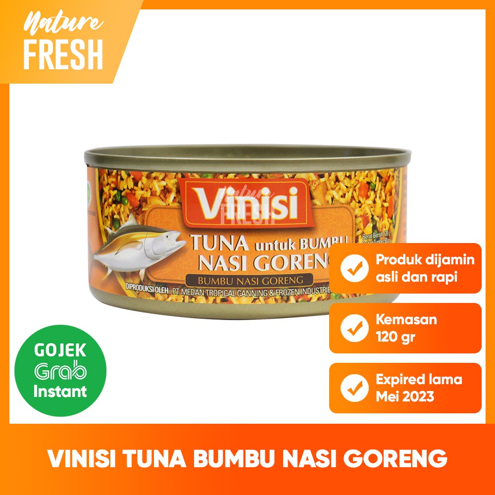 Vinisi Chunk Light Tuna Daging Ikan Tuna dalam Rendaman Minyak - Daging Ikan Tuna Kaleng Halal