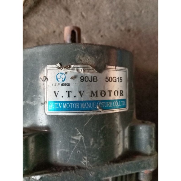 V.T.V MOTOR GEARBOX AC 220V 90W RATIO 1 : 15