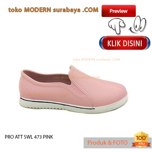 PRO ATT SWL 473 PINK Sepatu Wanita Sepatu Slip On Karet