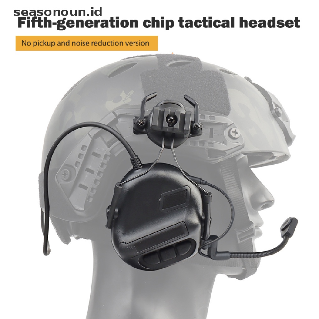 【seasonoun】 Tactical Airsoft Headsets Hunting Shooting Headset Military Helmet Accessories .