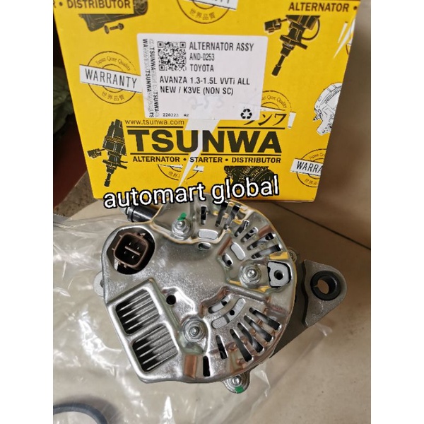 alternator dinamo cas avanza 1300cc vvti