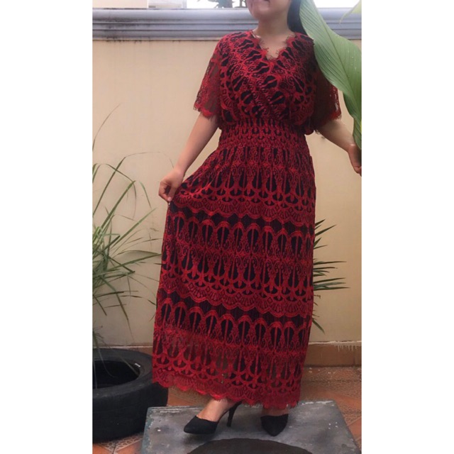 Bodycon Dress Brukat Brokat Lace Import Bangkok BKK Pesta Party Long Dress