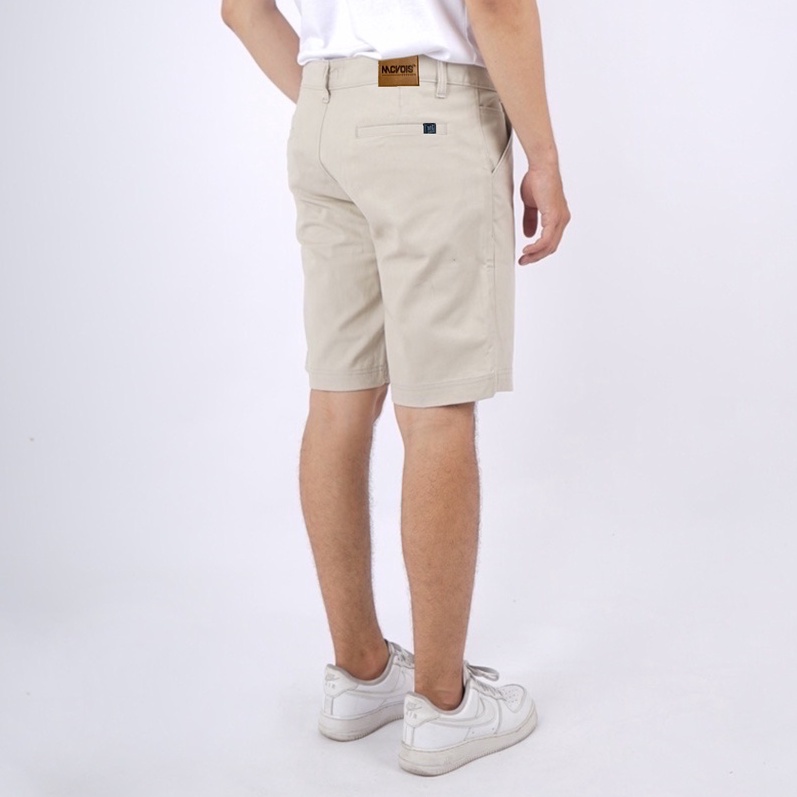 Mcvois Celana Chino Pendek Pria Krem Premium Distro