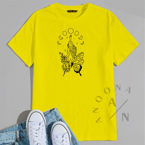 KAOS OVERSIZED TUMBLR TEE WOMAN IN BUTTERFLY DREAMS KAOS DAILY WANITA