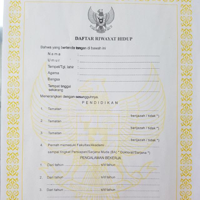 Daftar Riwayat Hidupsurat Lamaran Kerja