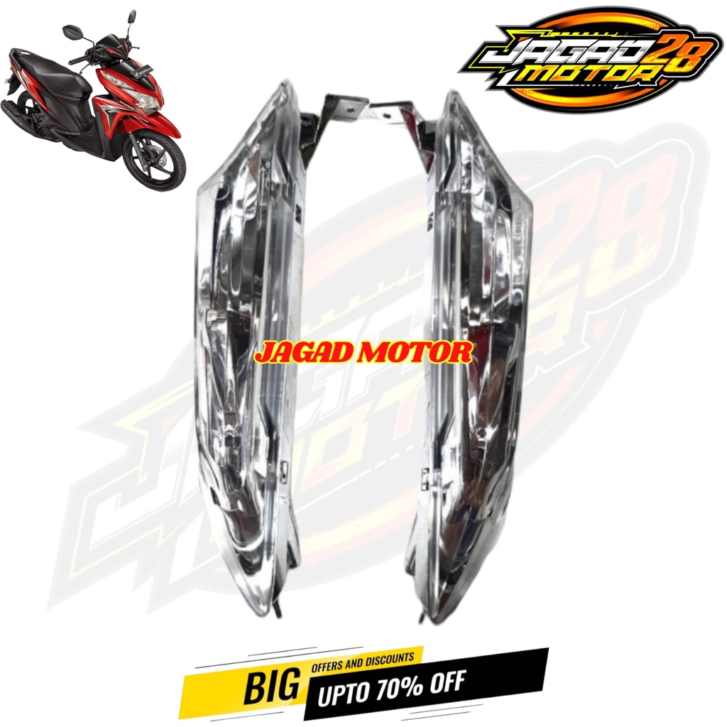 Lampu Sen Depan Vario 125 Techno 2012 2013 2014 Satu Set Kanan Kiri / Lampu Sen Sein Depan Honda Vario Techno Tekno 125 Lama PGM FI 2012 2013 2014