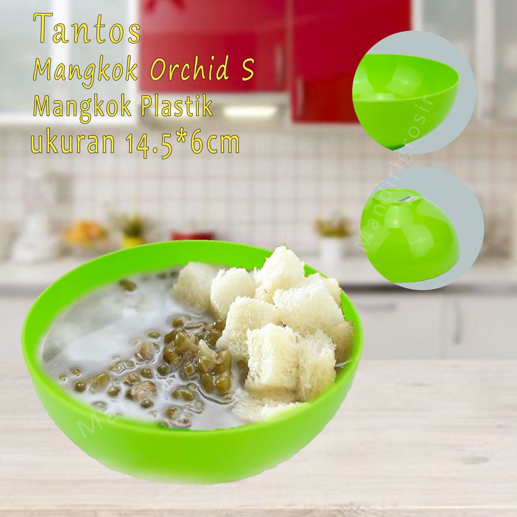 Mangkok plastik * Mangkok Orchid S * Hijau *5158