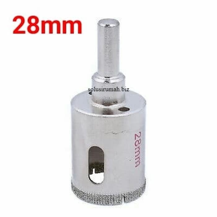 Mata Bor Berlian Kaca Keramik Tile 28mm Holesaw Diamond Glass Hole Saw