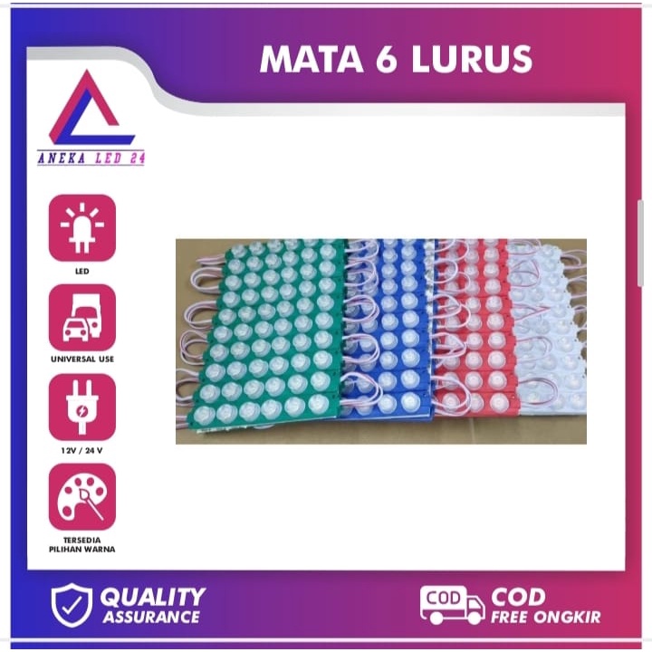 BARU LAMPU LED 6 MATA 6W JUMBO LAMPU KOLONG LAMPU VARIASI LAMPU MOBIL LAMPU TRUK 24 volt