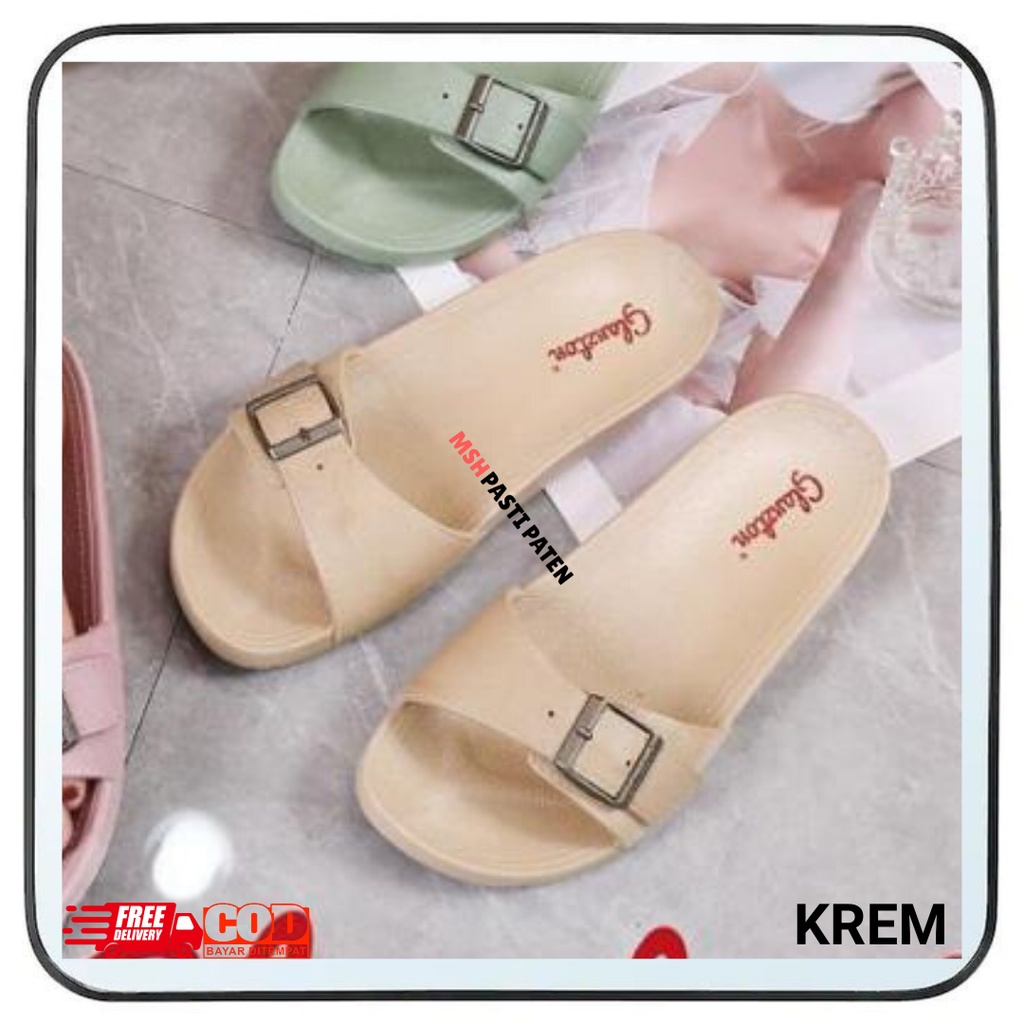 Glanzton Sandal Gesper Impor Tali Satu Wanita Ori