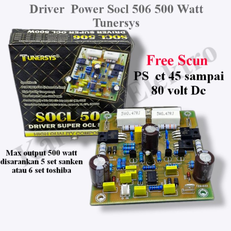 kit driver Socl 506 socl506 fiber 500 Watt
