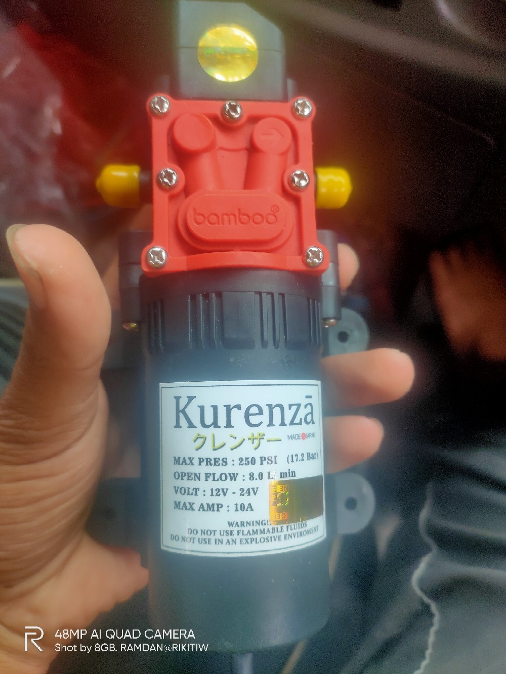 Paket Komplit Tanpa Selang 340psi  Otomatis Water Pump Dc Dinamo  Diafragma Elektrik Motor  Air