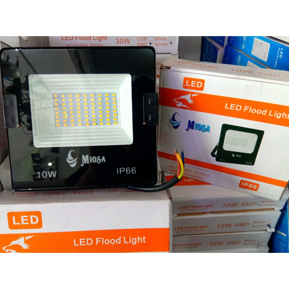 LAMPU SOROT MIOSA 10W KUNING - LED FLOOD LIGHT MIOSA 10W