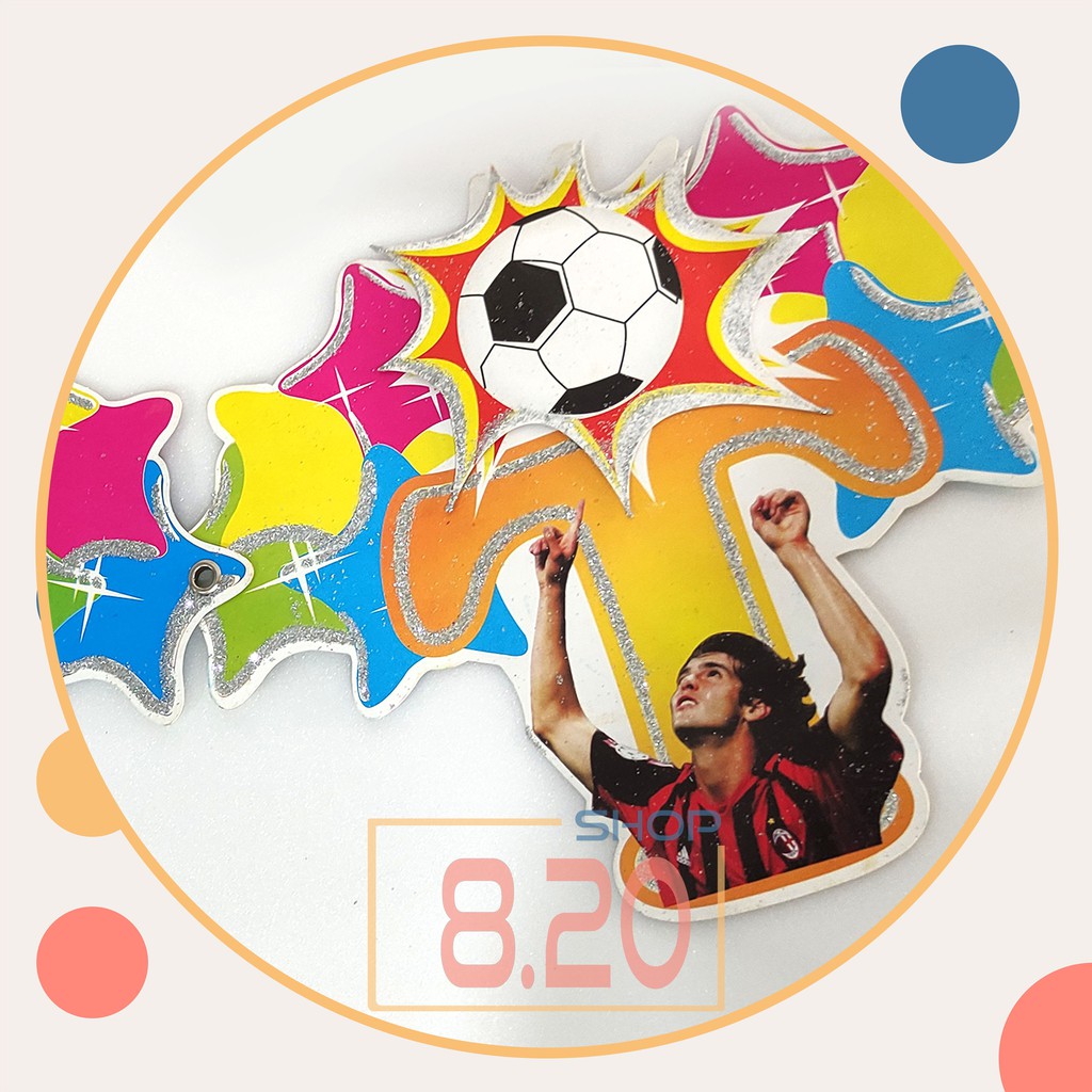 Bunting Happy Birthday Football Legend Bola 3D Glitter / Banner Pesta Ulang Tahun / Backdrop Party