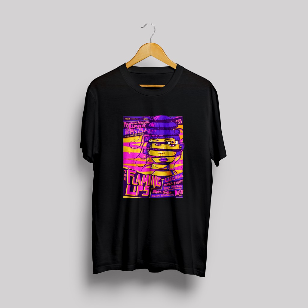 Kaos Distro Musik FLAMING LIPS Gildan/NSA