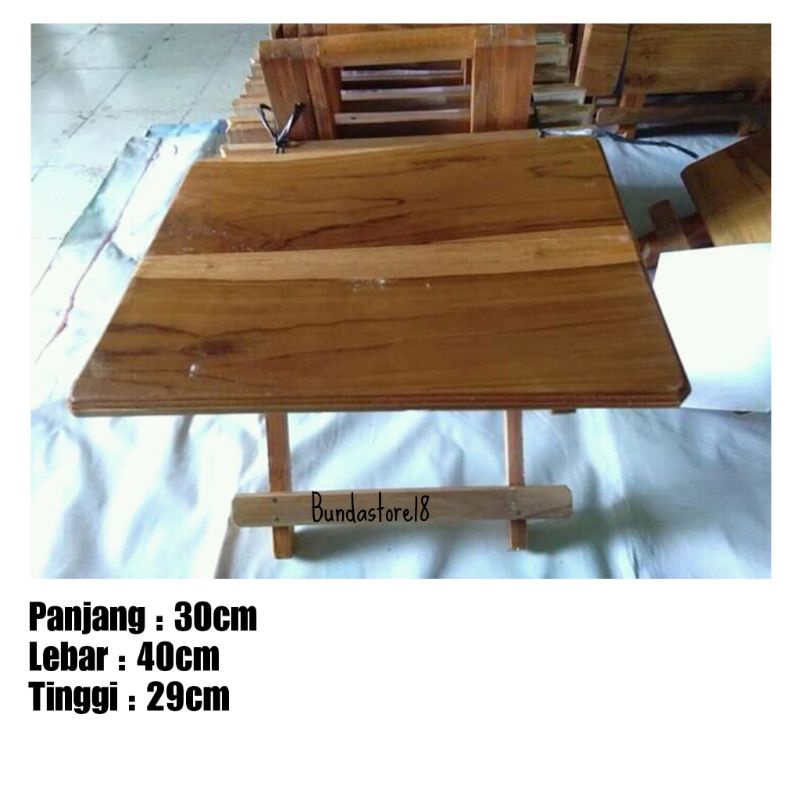 MEJA LIPAT KAYU JATI ASLI Meja belajar Anak.