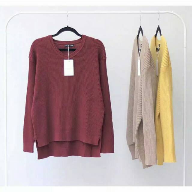 RVF VIONA BOXY OVER SIZE/SWEATER RAJUT/BAJU WANITAPREMIUM/OUTERWEAR