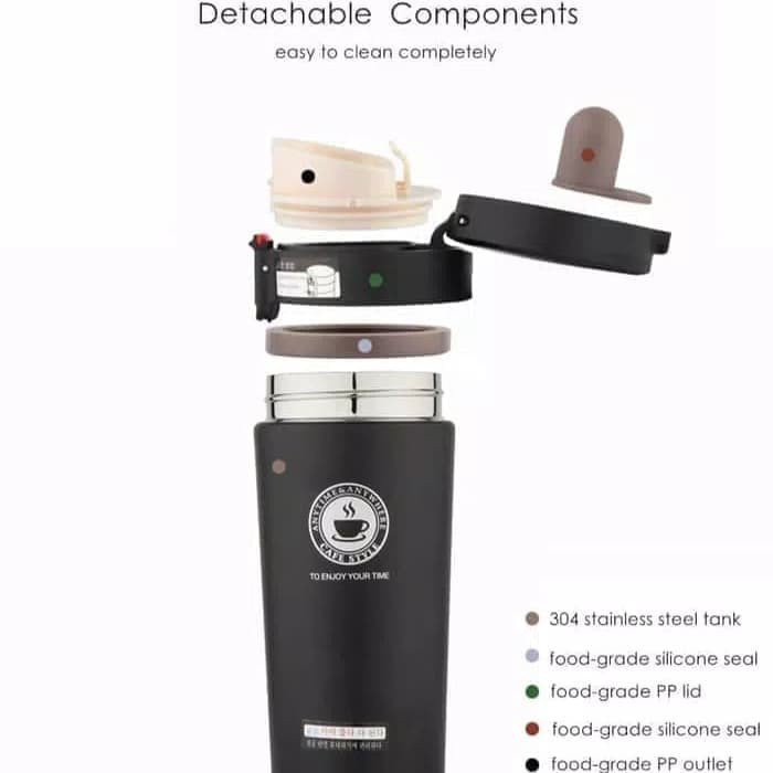 [400gr] T220 | TERMOS KOPI / VACUUM TUMBLER GELAS MUG COFFEE PANAS DINGIN CFD26 TKT1