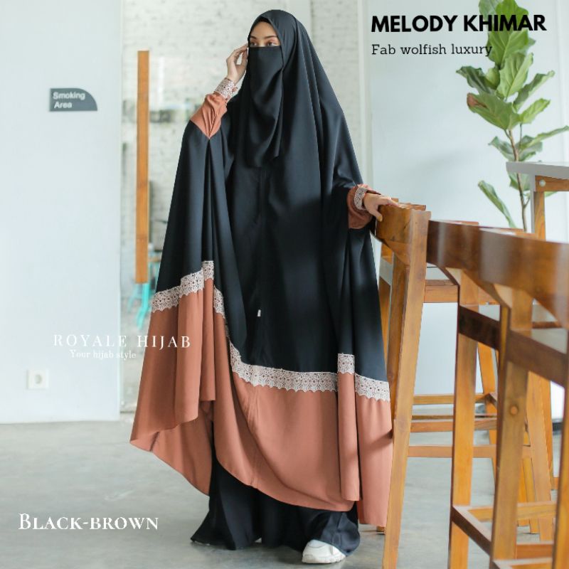 Melody khimar khimar overhead khimar floor ori royale hijab solo ni
