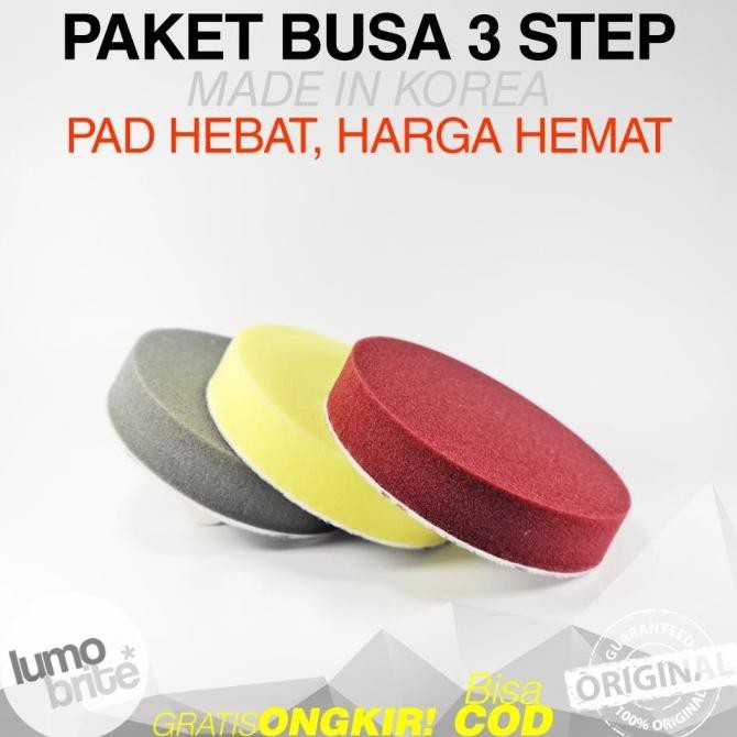 

(BISA COD) IPO 3 inch Rotary Pad 3 Warna Kompon Kasar Halus Wax Busa Poles MURAH SPECIAL Kode 142