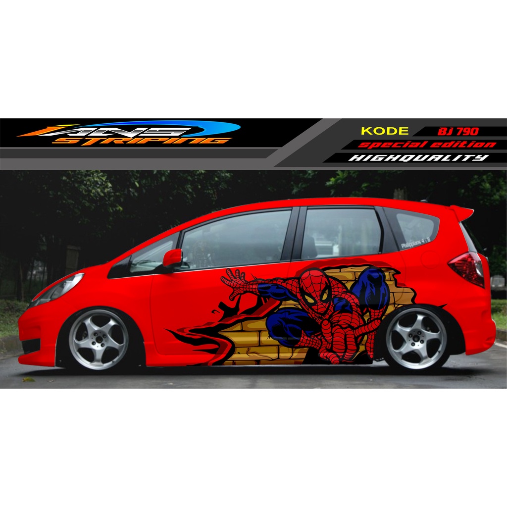 STIKER VARIASI  MOBIL JAZZ BRIO AVANZA SIGRA YARIS / STIKER VARIASI MOBIL / MODIF STICKER MOBIL