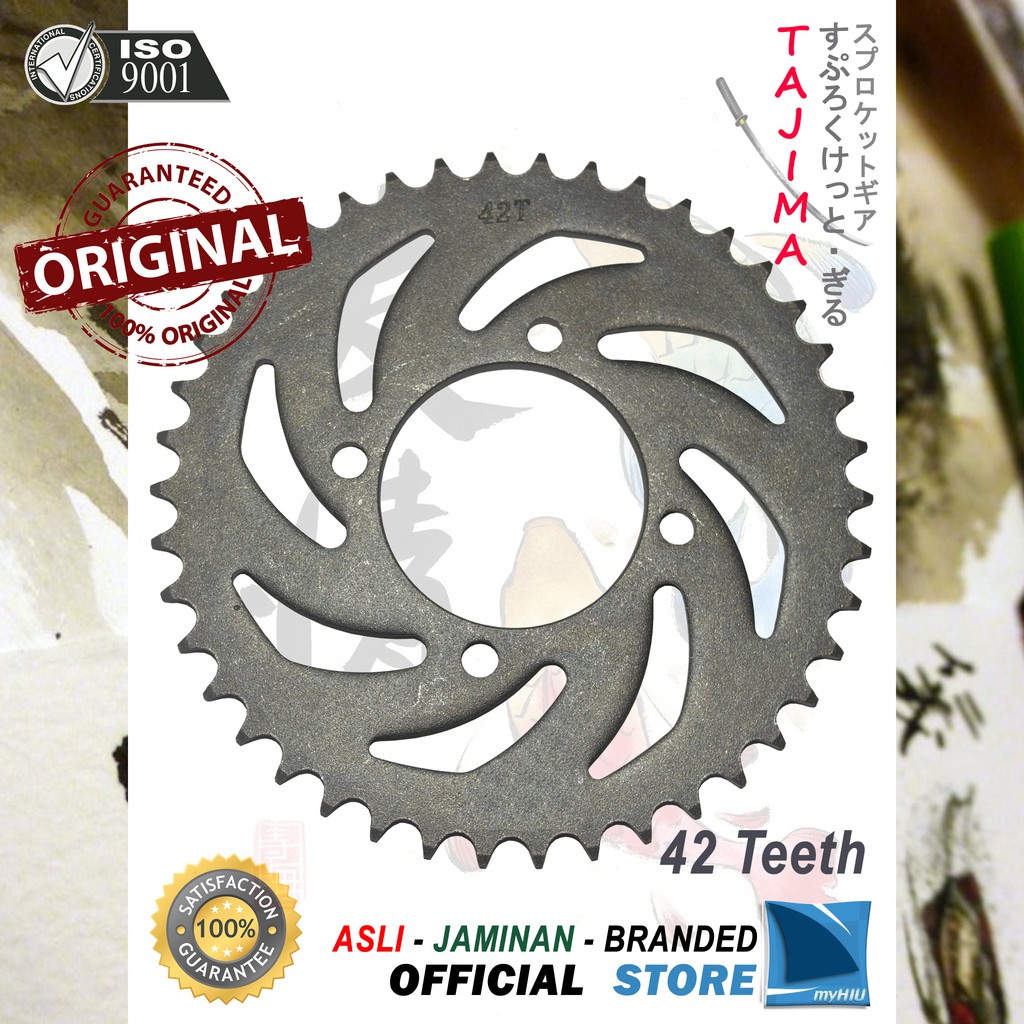 Gigi Tarik 40T ~ 53T YAMAHA Vega Lama / R / New Gir Belakang - Rear Sprocket Gear TAJIMA