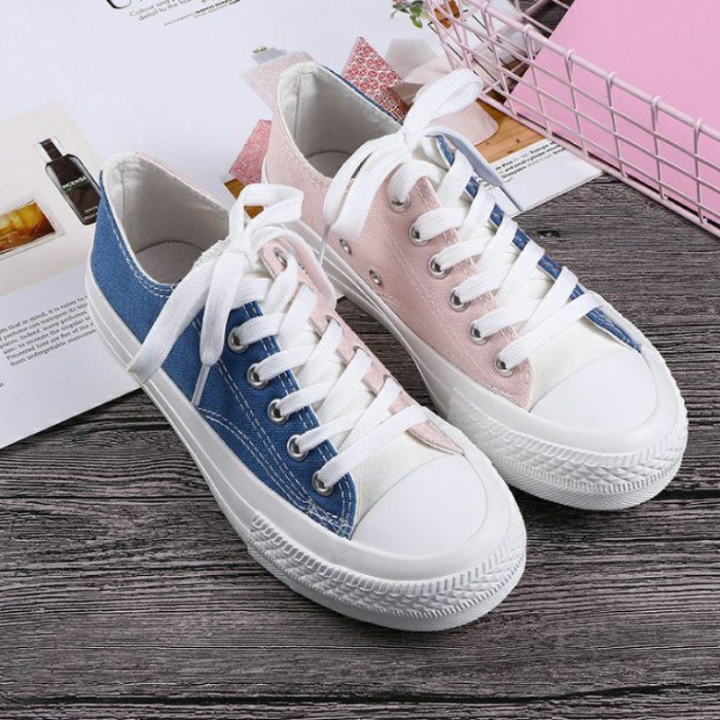 

2886 Two Color Canvas Sneaker. Bahan Canvas