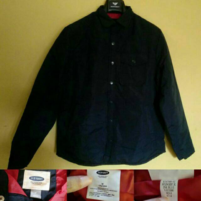 Original old navy shirt jacket parasut navy