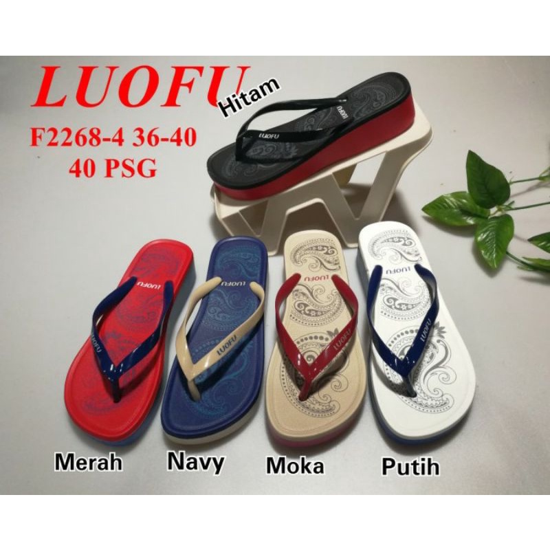 Sandal luofu wanita f2268 SANDAL WEDGES JAPIT LUOFU F2268 SANDAL IMPORT  WANITA LUOFU
