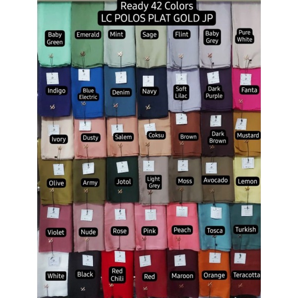 Lasercut Polos Plat GOLD JP // JOURNEY // HIJAB // HIJAB SEGI EMPAT // HIJAB POLOS