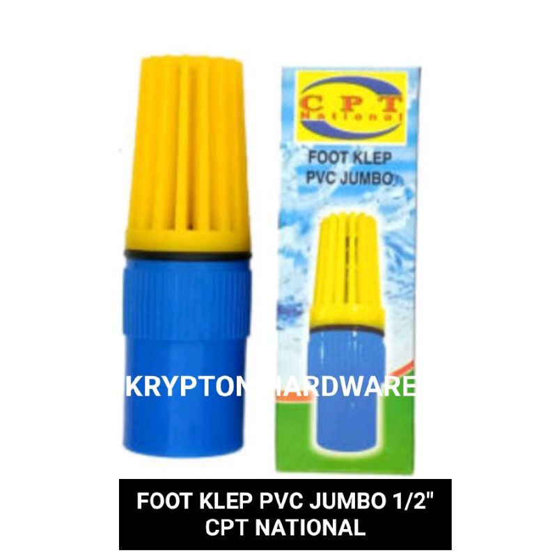 FOOT KLEP / VALVE PVC 1/2&quot; CPT NATIONAL BEST QUALITY