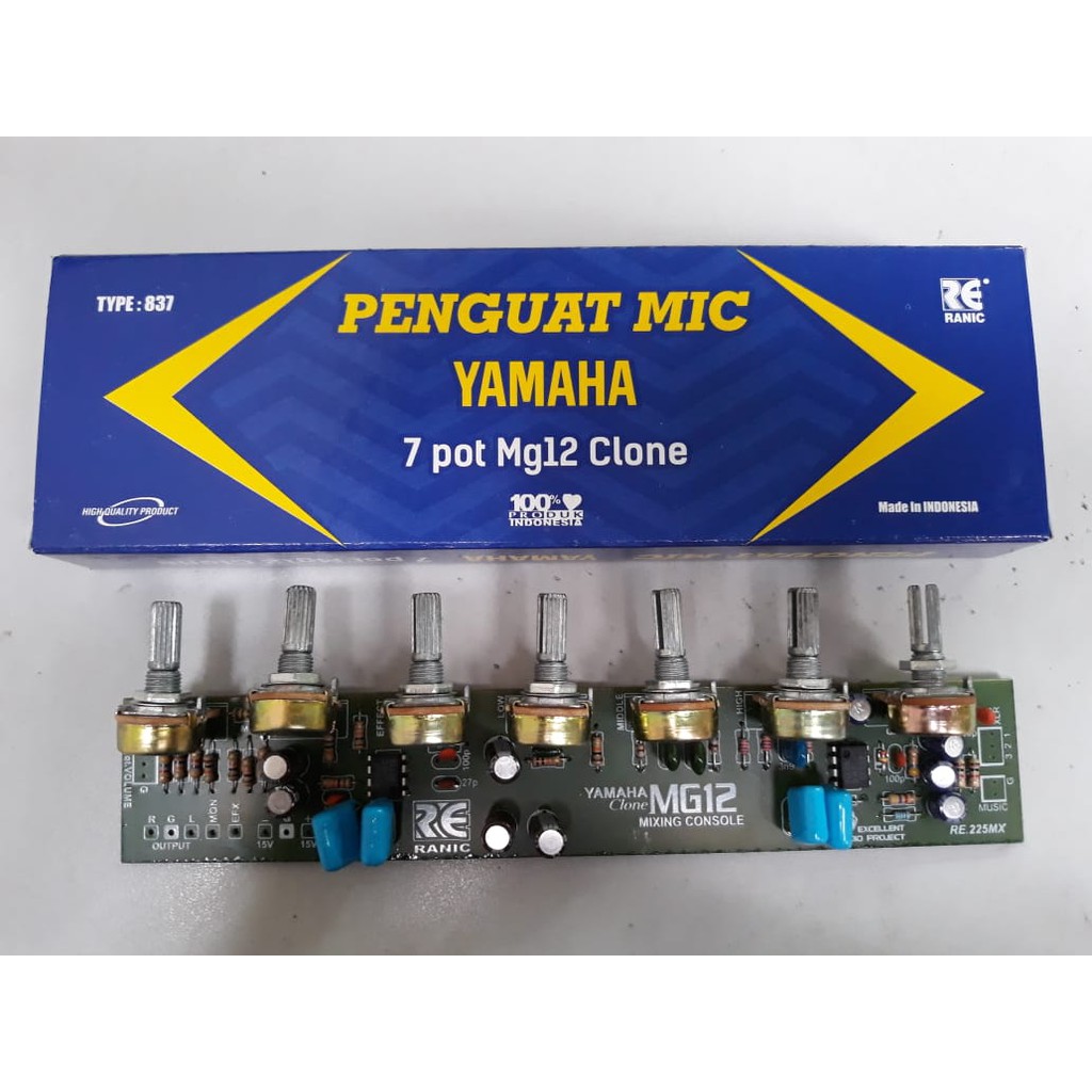 Kit penguat mic mixer yamaha mg12 clone