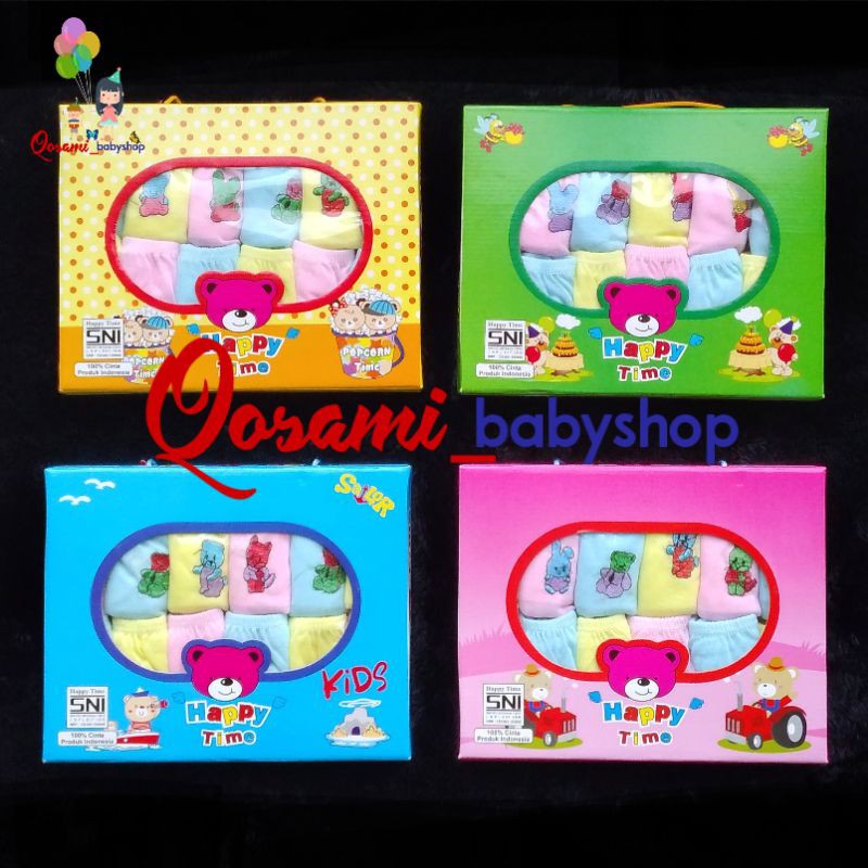 HAPPY TIME Box Celana Pop Bayi  isi 12 pcs  SNI