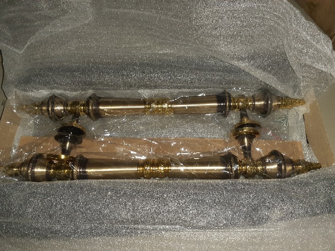 Handle Pintu Rumah Kuningan Cemara 47 Cm Tarikan Pintu Rumah Antik