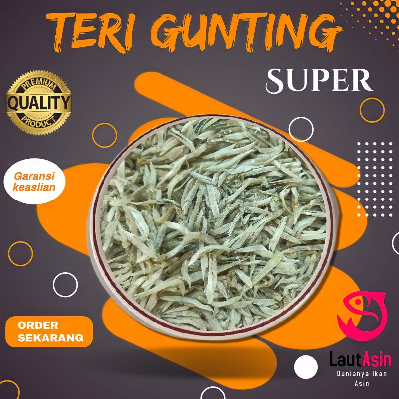 

Ikan Asin Teri Gunting Kualitas Super Premium