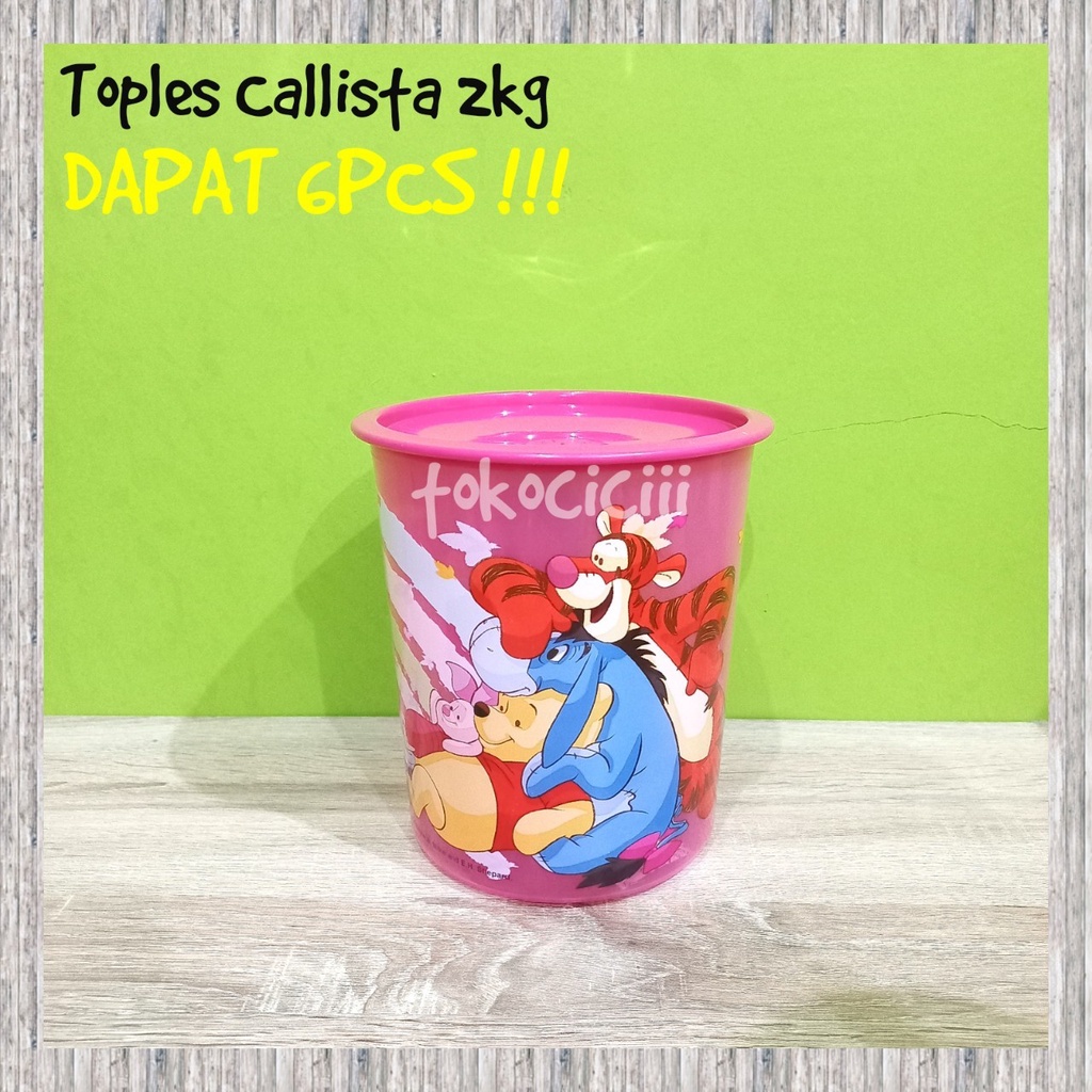 6PCS Toples Odate 2kg toples jajan calista