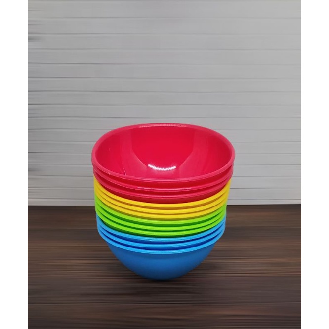 MANGKOK PLASTIK KECIL HEPI  S  1 LUSIN MANGKOK KECIL MANGKOK KUAH MANGKOK CETAK NASI
