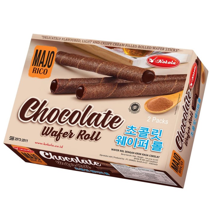 

Kokola Majorico Coklat 90gr - Wafer Roll