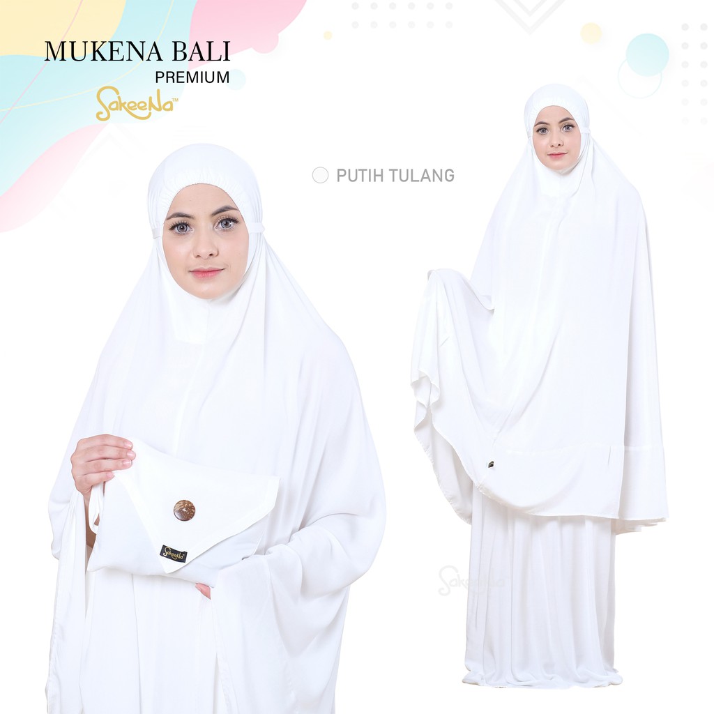Mukena Bali Putih SakeeNa
