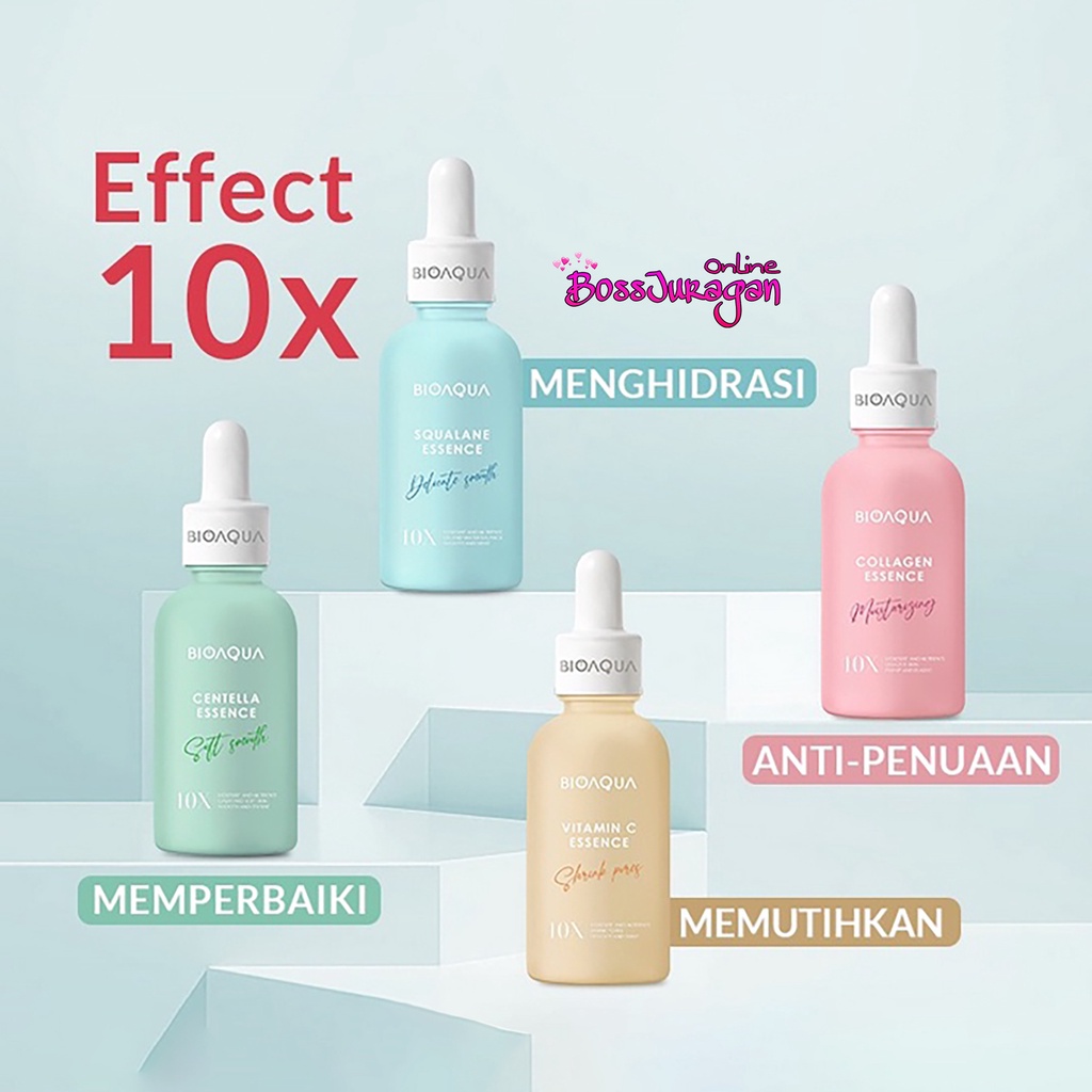 (BOSS) BIOAQUA pemutih wajah essence oil face blemish serum centella ESSENCE whitening memutihkan brightening