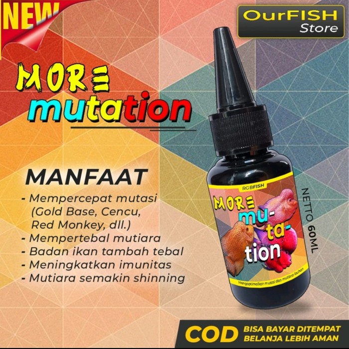 More Mutation - Obat dan Vitamin Mutasi Ikan Louhan 60 ML