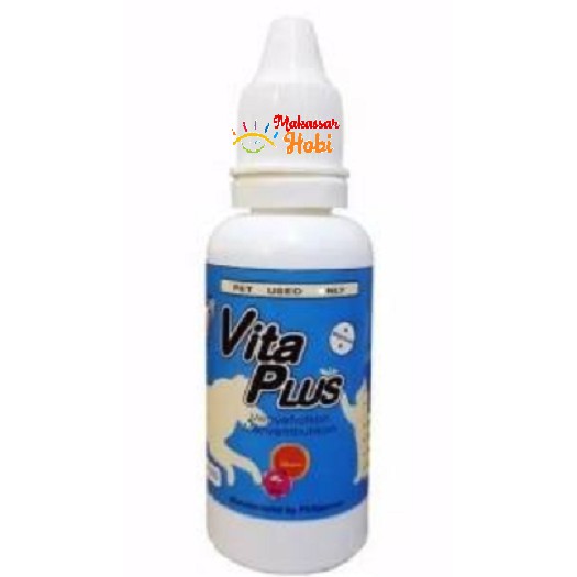 VITA PLUS 30ml Vitamin Tetes Kesehatan &amp; Bulu Kucing Anjing Vitaplus