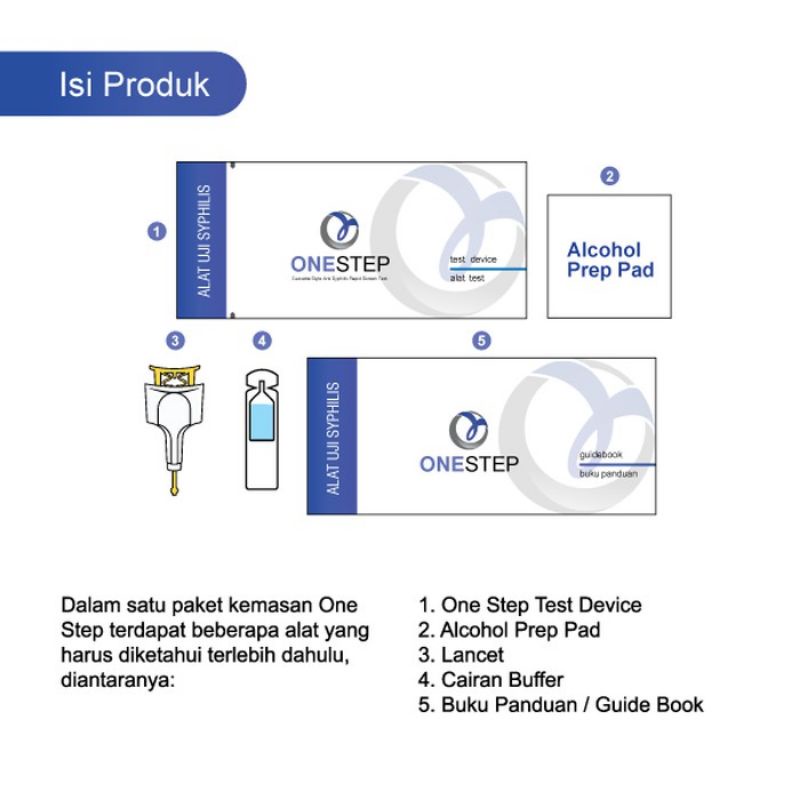 Onestep HIV Onestep Syphilis Test Alat Tes HIV Sifilis Mandiri