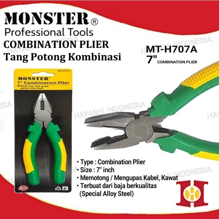 Tang Kombinasi 7 inch MONSTER MT-H707A