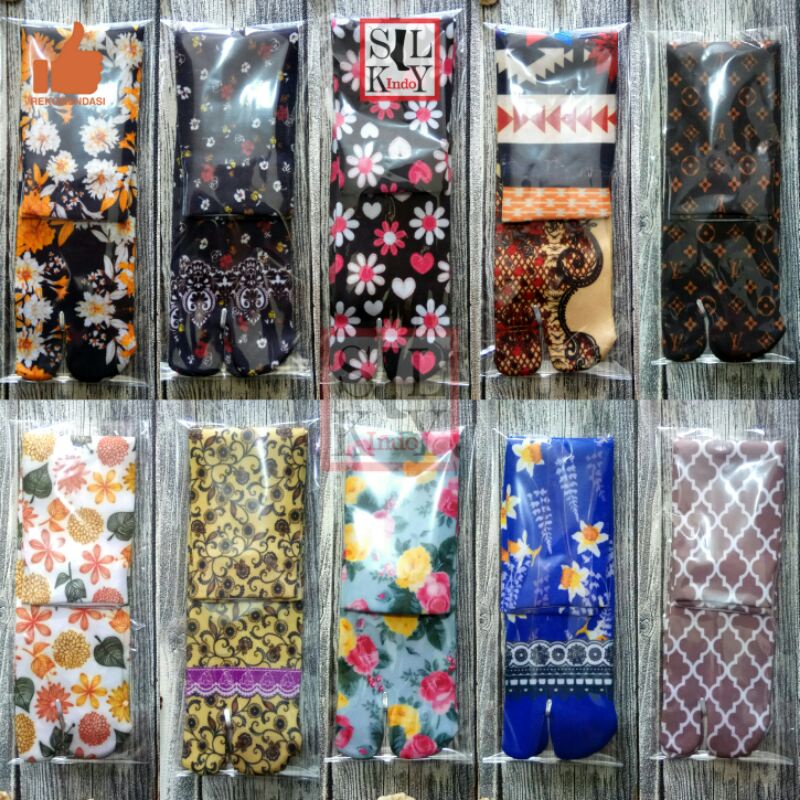 12 MOTIF BEBAS PILIH KAOSKAKI PRINTING [BELI 12PASANG LEBIH MURAH] KAOSKAKI MUSLIMAH