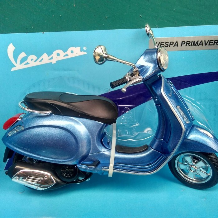 COD Diecast Vespa Primavera Miniatur Motor Vespa Klasik Jadul Harga Murah TERBATAS